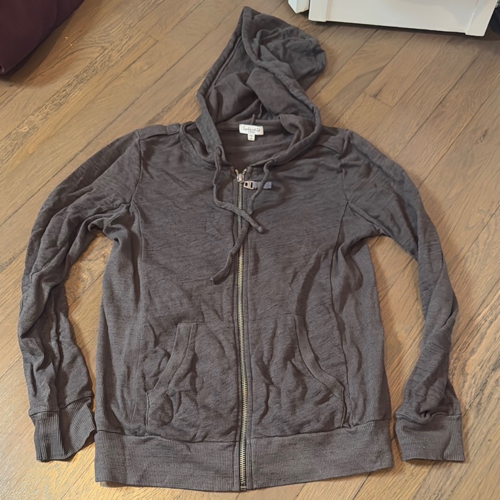 Alternative Apparel Gray Zip-Up Hoodie